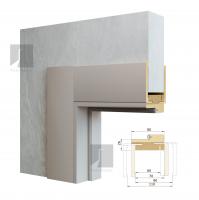 Лиштва ТМ Porte Bianche ТЕЛЕСКОП [мдф] 2200х80*10х35мм PU (фарба поліуретан), шт