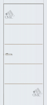 Полотно двер. ТМ ОМіС Глухе з фрез. під фарб ID 01 2000х800х34 мм, шт