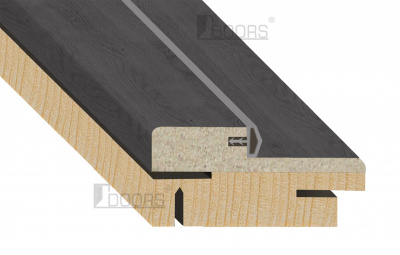 Коробка двер. комплан Г-подіб.ТЕЛЕСКОП.[сосна мдф] Д/40 ПВХ ТМ DOORS з ущ. 2070х80x37мм (кмпл.), кмпл.