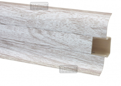 Плінтус ОМіС PREMIUM decor під проводку 60мм 2,5м МАТОВИЙ, шт