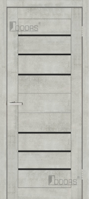 Полотно дверне ПВХ ТМ DOORS 2000х700х40мм С 034 ВG (чорне), шт