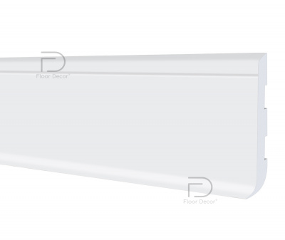 Плінтус для підлоги ПВХ ТМ Floor decor D80 Slim під  2500*80мм, шт