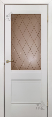 Полотно дверне ПВХ ТМ ОМіС 700мм Валенсія 1.1 ЗС КМ (скло бронза), шт