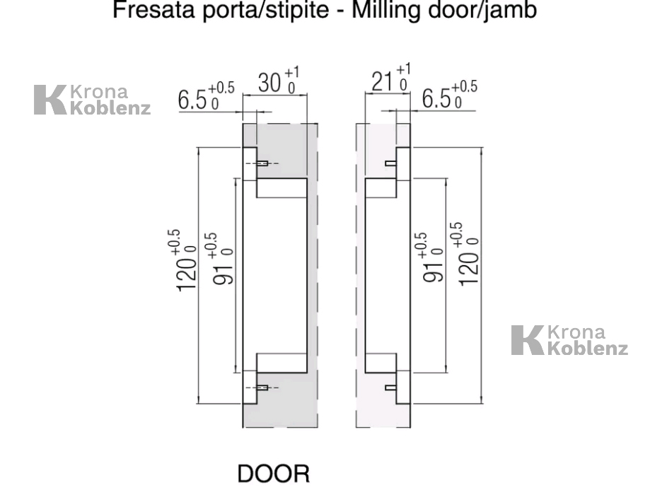 Прихована петля Koblenz ATOMIKA K 8000 HD, шт