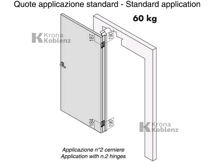 Прихована петля Koblenz ATOMIKA K 8000 HD, шт