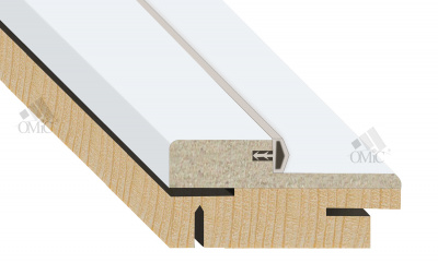 Коробка двер. комплан. Г-подіб.ТЕЛЕСКОП.[сосна мдф] Д/42 ПВХ ТМ ОМіС з ущ. 2050х80x37мм (кмпл.), кмпл.