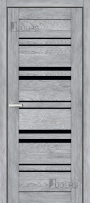 Полотно дверне ПВХ ТМ DOORS 2000х600х40мм С 017 BG (чорне), шт