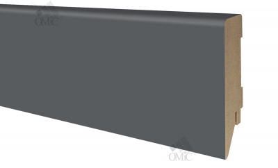 Плінтус Оміс МДФ прямий на кляймер 80*19*2400мм, шт