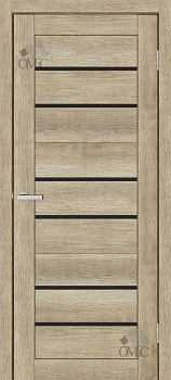 Дверне полотно Lego 03 (чорне скло) 40мм ЕКО, шт