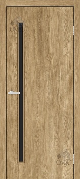 Дверне полотно Гармонія ПВХ ЧС (чорне скло) 34мм, шт