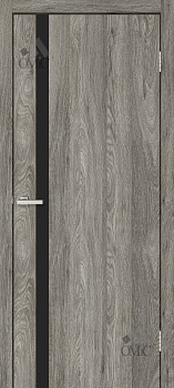 Дверне полотно Сіті ЕКО (чорне дзеркало) 34мм, шт