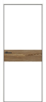 Полотно дверне TM ОМіС ПВХ FLAT ALU 13H дуб, торець BLK (з фрез. п/з 96/85), шт