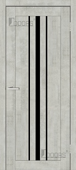 Дверне полотно СМАРТ ПВХ С 050 ВG (чорне скло), шт