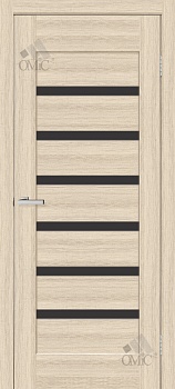 Дверне полотно Лагуна (чорне скло) 34мм ПВХ, шт