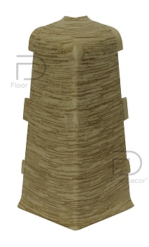 Кут зовнішній для плінтуса ПВХ TM Floor décor FD75, шт