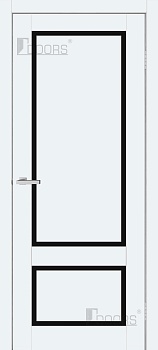 Дверне полотно СМАРТ ПВХ С 105 ВG (чорне скло), шт