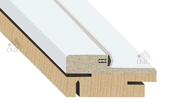 Короб TM ОМіС ТЕЛЕСКОП копланар СОСНА МДФ Д42 Г-обр з ущ. 80мм  (2.5 стійки), кмпл.