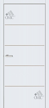 Дверне полотно idea I 01 еко глуха 34мм з фрезеруванням, шт