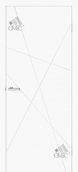 Дверне полотно Геометрія 01 глухі 40мм з фрезеруванням, шт