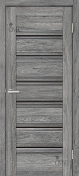 Дверне полотно Dora 01 (чорне скло) 40мм ПВХ, шт