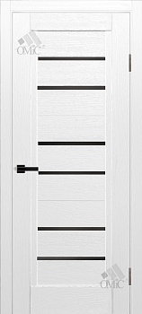 Дверне полотно Річмонд ЧС (чорне скло) 34мм ПВХ, шт