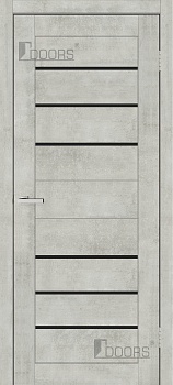 Дверне полотно СМАРТ ПВХ С 034 ВG (чорне скло), шт