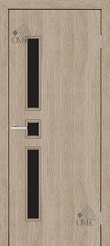 Дверне полотно Комфорт ЕКО (чорне скло) 34мм, шт