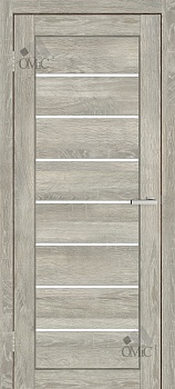 Блок дверний зібраний: модель полотна Lego 10 G (сатин) ЛІВЕ відкривання (короб 80мм з ущільнювачем, накладні петлі та замок в комплекті), шт