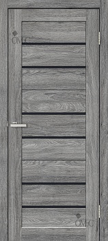 Дверне полотно Lego 03 (чорне скло) 40мм ПВХ, шт