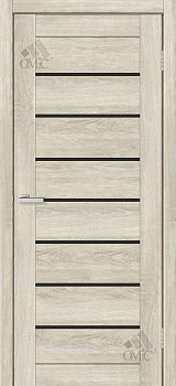 Дверне полотно Lego 10 (чорне скло) 40мм ПВХ   врізка під замок, шт