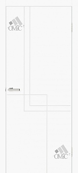 Дверне полотно Геометрія 05 глухі 40мм з фрезеруванням, шт