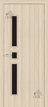 Дверне полотно Комфорт ПВХ (чорне скло) 34мм, шт