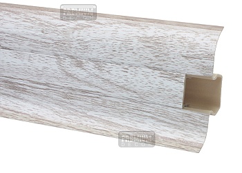 Плінтус для підлоги ПВХ TM Premium décor 60мм матовий 2,50м. (40 шт. в уп.), шт