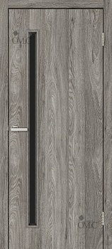 Дверне полотно Т01 ЕКО (чорне скло) 34мм, шт