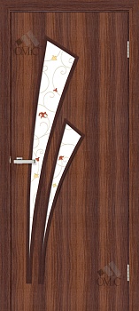 Дверне полотно Тріумф ПВХ (скло сатин з малюнком) 34мм, шт