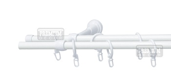 Карниз ТМ PD 16мм подвійний без наконечників 1,2м, кмпл.