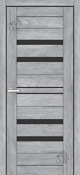 Дверне полотно Lego 11 (чорне скло) 40мм ПВХ   врізка під замок, шт