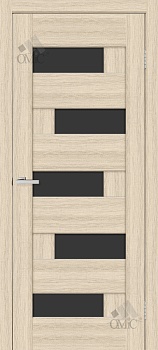 Дверне полотно Доміно (чорне скло) 34мм ПВХ, шт