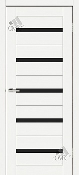 Дверне полотно СМАРТ ПВХ С 026 ВG (чорне скло), шт