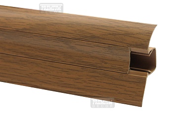 Плінтус для підлоги ПВХ TM Premium decor Comfort 54мм 2,50м. (40 шт. в уп.), шт