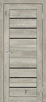 Дверне полотно СМАРТ ЕКО С 034 BG (чорне скло), шт