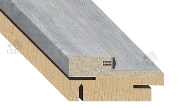 Короб ТМ ОМіС ТЕЛЕСКОП копланар СОСНА МДФ Д40 Г-обр з ущ. 80мм (2.5 стійки), кмпл.