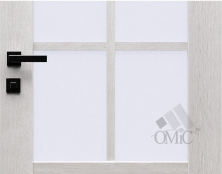 Дверне полотно Сканді 03 (скло сатин) 40мм ПВХ, шт